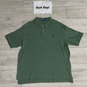Polo Ralph Lauren Men's Polo Shirt (Green) Size 2XB 100% Cotton